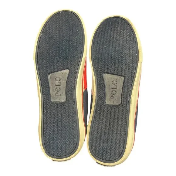 Ralph Lauren Polo “Thornton” Flag Stripe Canvas Sneakers Men’s 13D Patriotic USA - Picture 9 of 9